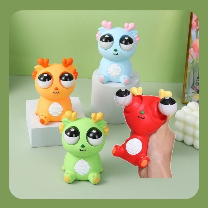 Squishy Funny Fidget Toys Penghilang Stres Mainan Remas Mata Keluar 