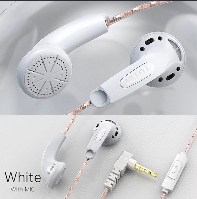 Yuyin Premium Quality Earbud HiFi Earphone Bass Headset Durable Cable