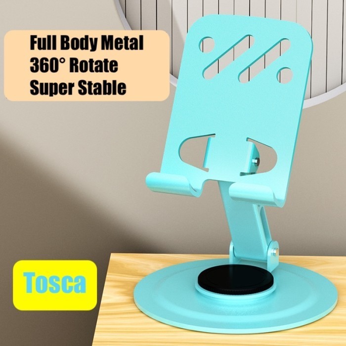 Maxi New Aluminum Alloy Full Metal Phone Holder Tablet Meja Stand Holder Stand HP Lipat