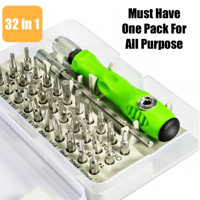 Maxi Multipurpose Obeng Set 32 in 1 Magnetic Precision Screwdriver Set