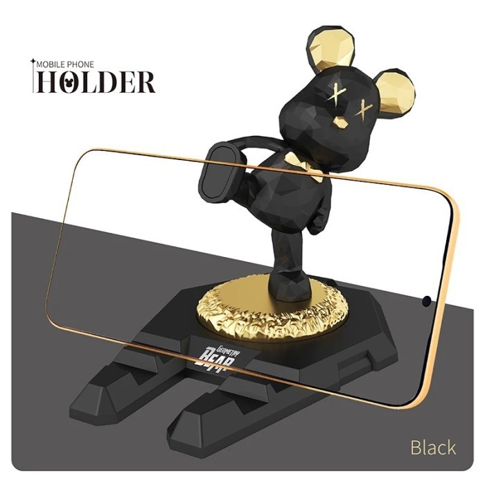 Creative Bearbrick Phone Holder Desk Decor Resin Craft Great Gift iPad Holder