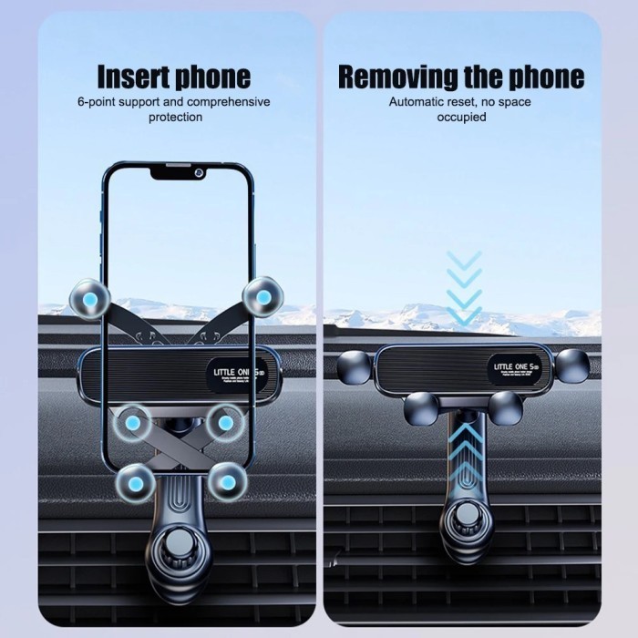 Little One Gravity Car Phone Holder Mobil Air Vent Mount Design Unique