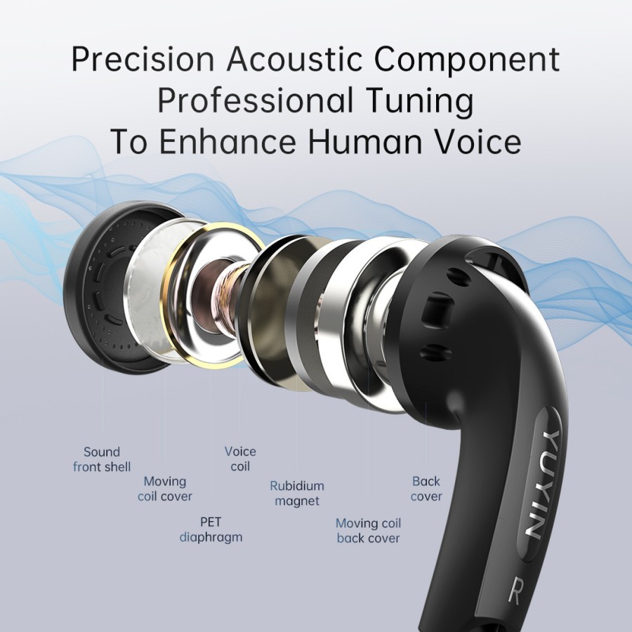 Yuyin Premium Quality Earbud HiFi Earphone Bass Headset Durable Cable