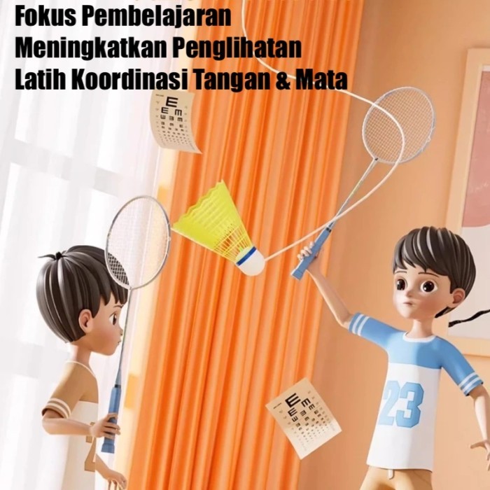 Badminton Trainer Anak Activity Tingkatkan Konsentrasi Improve Vision