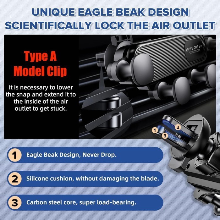 Little One Gravity Car Phone Holder Mobil Air Vent Mount Design Unique
