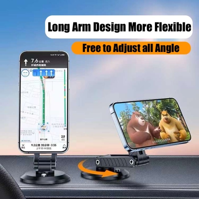 Magnet Car Phone Holder Dashboard Mobil HP Mount AC Air Vent 360° Rotate - Air Vent