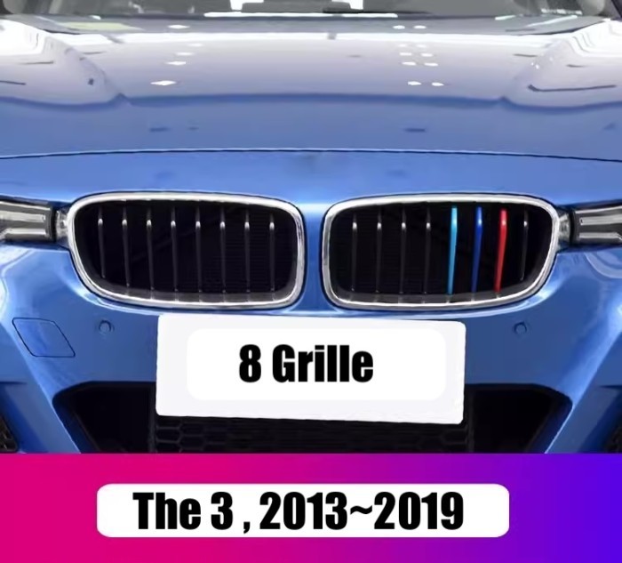 Accessories BMW Decoration M Sport Stripe Grille Cover Lansung Plug In