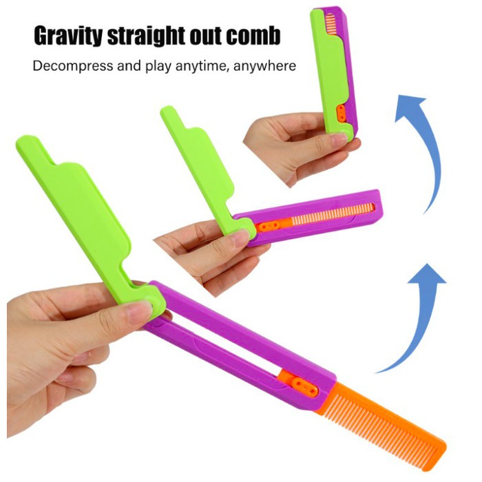 Fidget Toys Dekompresi Sisir Mainan Pisau Gravitasi 3D Semua Umur