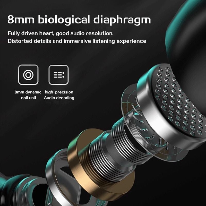 M25 TWS Mechanical Space Capsule Headset Bluetooth Earphone Wireless