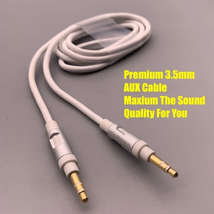 Maxi Monster Aux Audio Cable 3.5mm Jack HiFi Premium Sound Quality