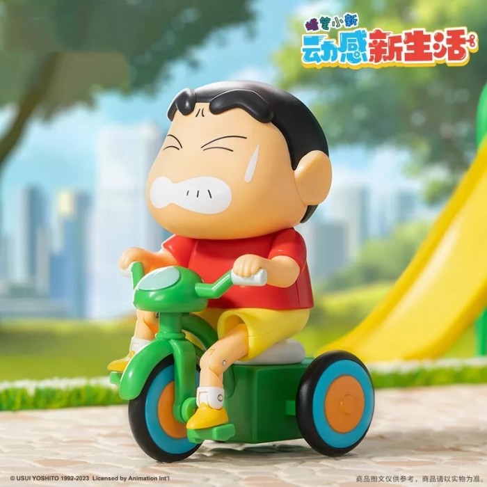 Mainan Crayon Shinchan Dynamic Life Bisa Gerak Mainan Jarum Jam Lucu Malas Bangun Naik Sepeda