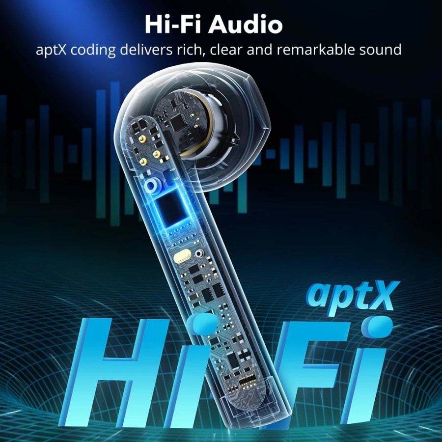 Premium TWS AptX TaoTronics SoundLiberty 95 Clear Mic Noise Cancelling 