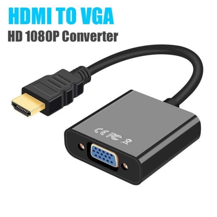 Converter HDMI to VGA Display Adaptor HD1080P High Speed