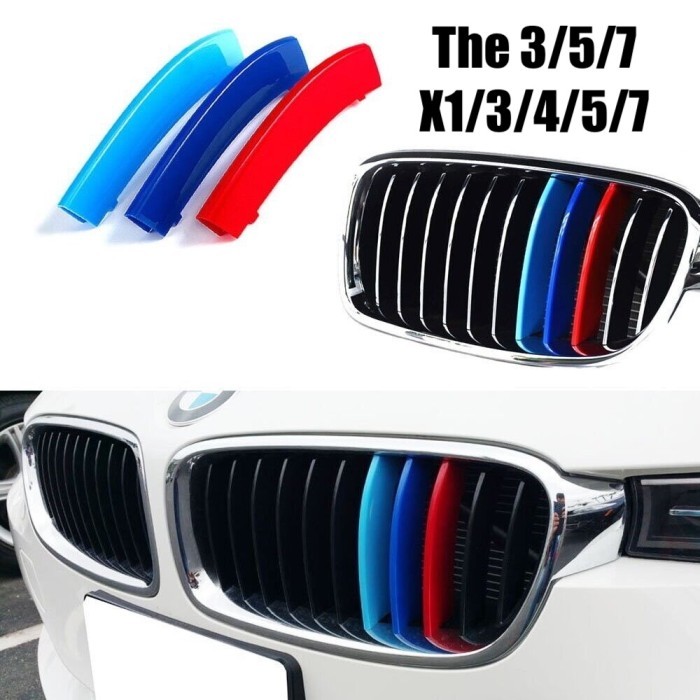 Accessories BMW Decoration M Sport Stripe Grille Cover Lansung Plug In