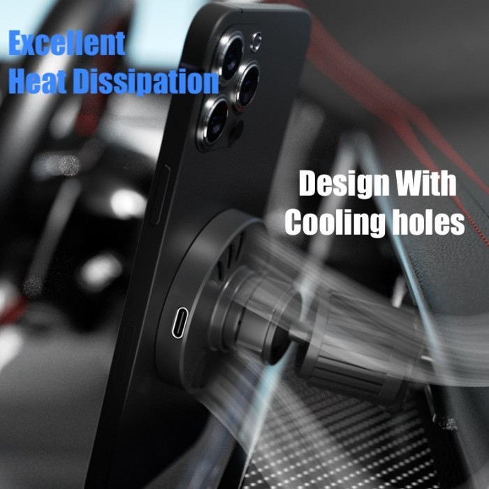 High Recommendly Magnetic Car Phone Holder 15W Wireless Charging Air Vent HP Mount