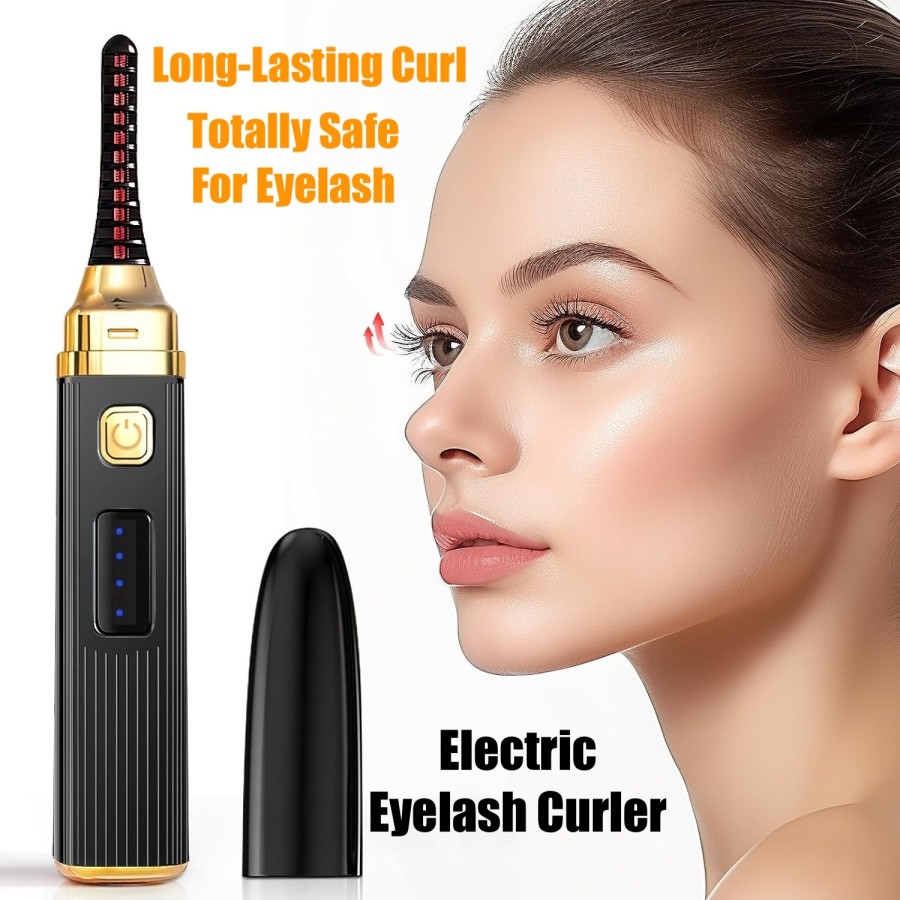 Penjepit Bulu Mata Elektrik Tahan Lama Curl Curling Pen Dry Eye Lash Curler