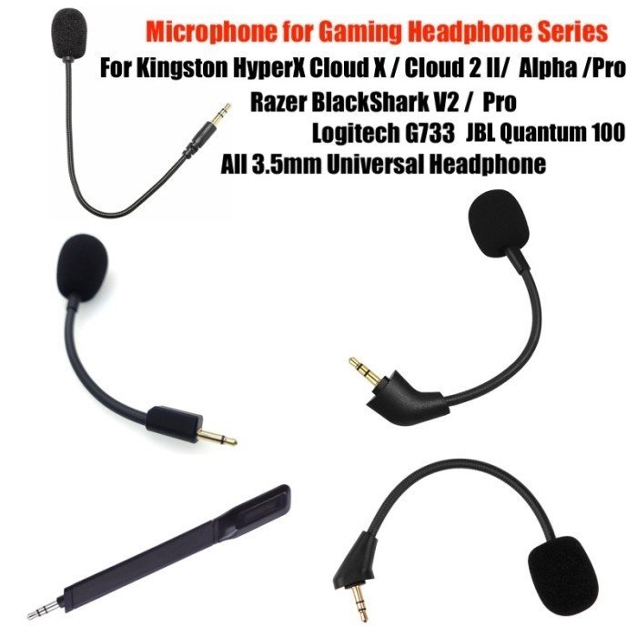 Gaming Headphone Microphone Hyperx Cloud 2 Alpha Blackshark G733 3.5mm Universal 