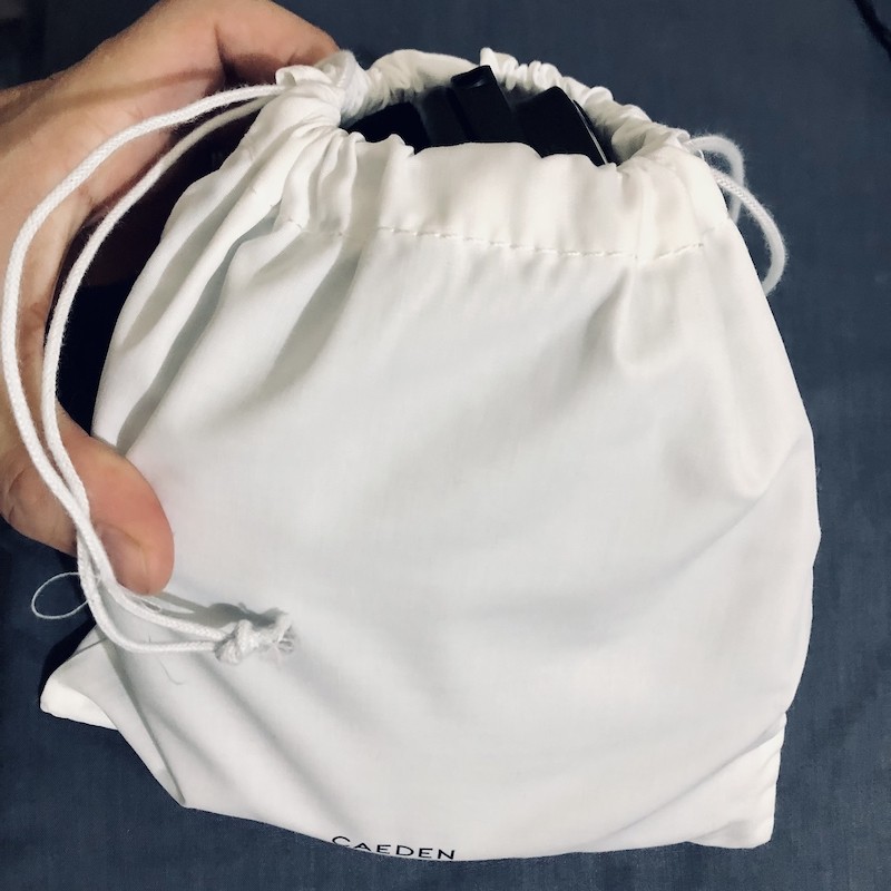 Storage Bag Caeden Headphone Pouch Canvas Tas Bahan Halus Premium