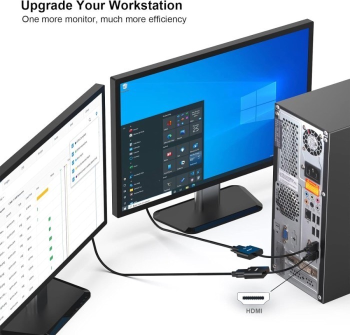 Converter HDMI to VGA Display Adaptor HD1080P High Speed