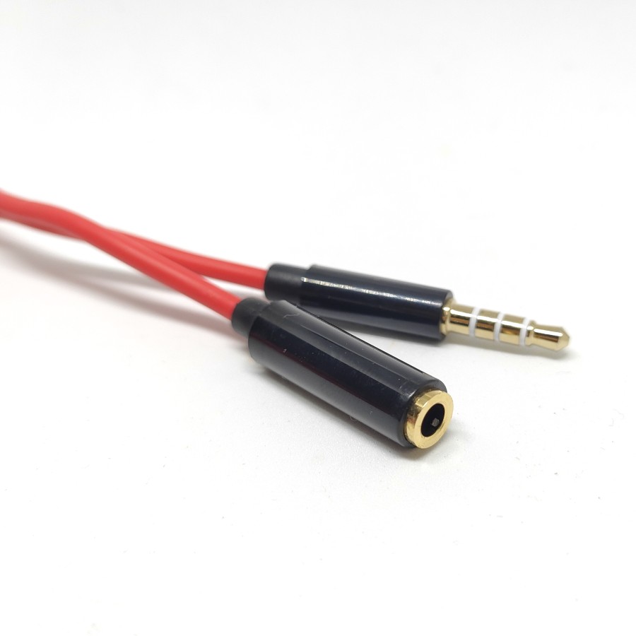 Audio Extension Cable Cord 1m Straight Jack 3.5mm Universal