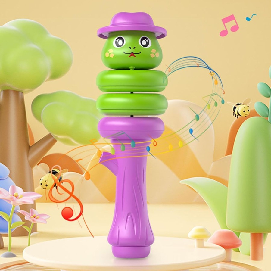 Creative Whistle Mainan Anak Peluit 3D Shape Balance Game 360° Rotate Rattle Goyang