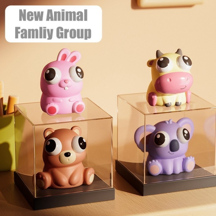 Squishy Funny Fidget Toys Penghilang Stres Mainan Remas Mata Keluar 