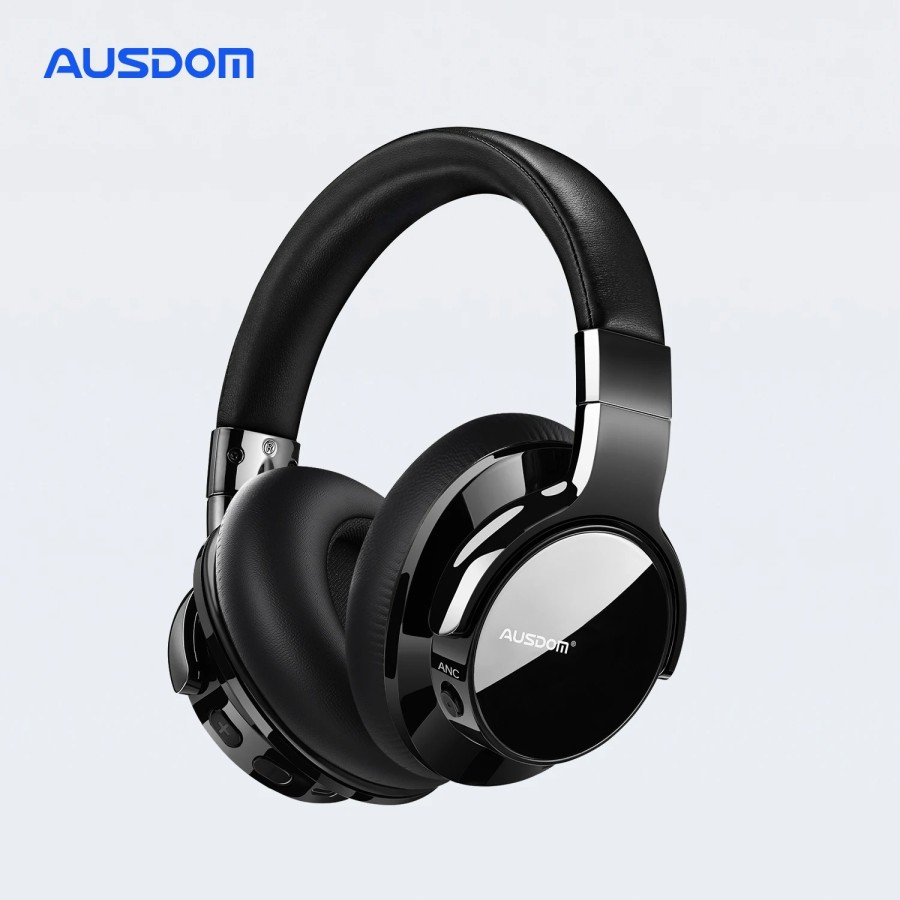 AUSDOM HiFi Deep Bass Bluetooth Headphones Active Noise Cancelling Over Ear Wireless ANC