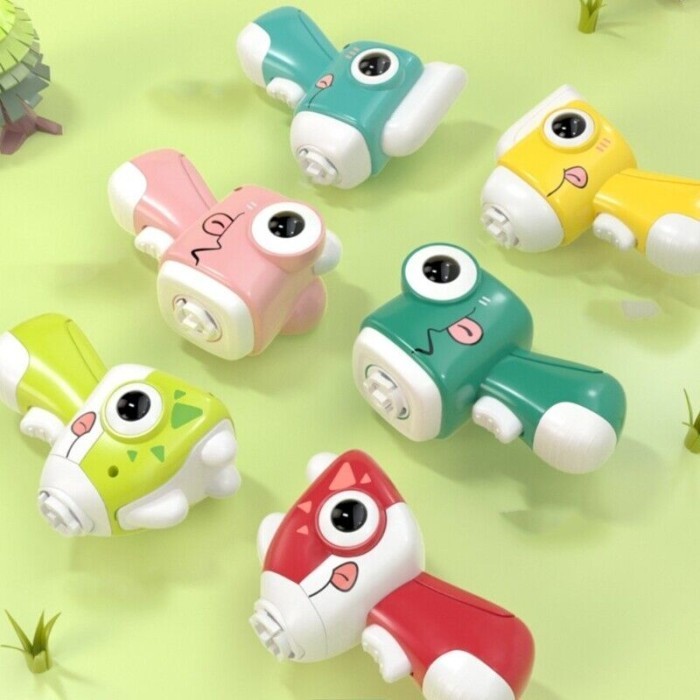 Mainan Anak Pistol Gasing Putar Spinning Toys Pistol Ketapel Cute Dino