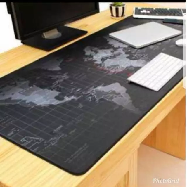 Mousepad Gaming Peta Dunia 400 mm x 800 mm . Tatakan Mouse Komputer