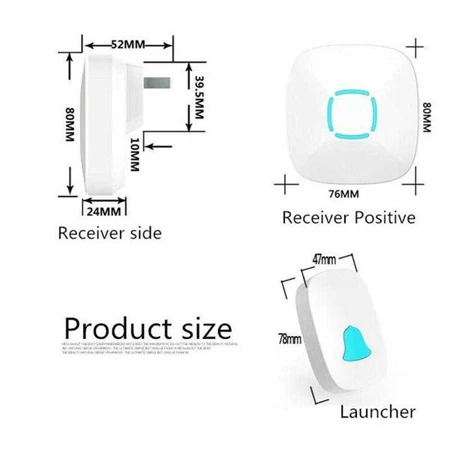 Bel Rumah Wireless Waterproof 36 nada - A507
