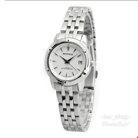 Jam Tangan Wanita Mirage 8602 Silver Original