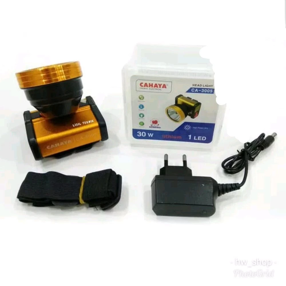 Senter Kepala 30 Watt - 3005 Head Lamp Hiking