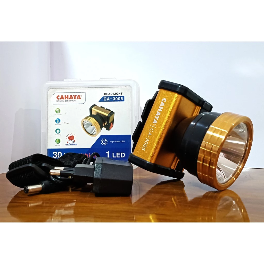Senter Kepala 30 Watt - 3005 Head Lamp Hiking