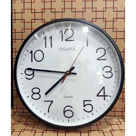 Jam Dinding Putih Polos 901 T .Jam dinding minimalis . Jam Dinding Berkwalitas
