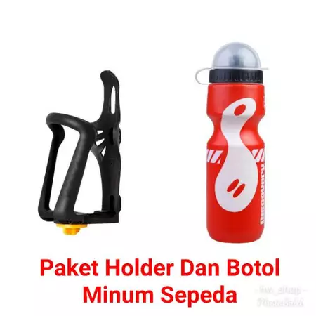 Paket Botol Minum dan Holder Sepeda