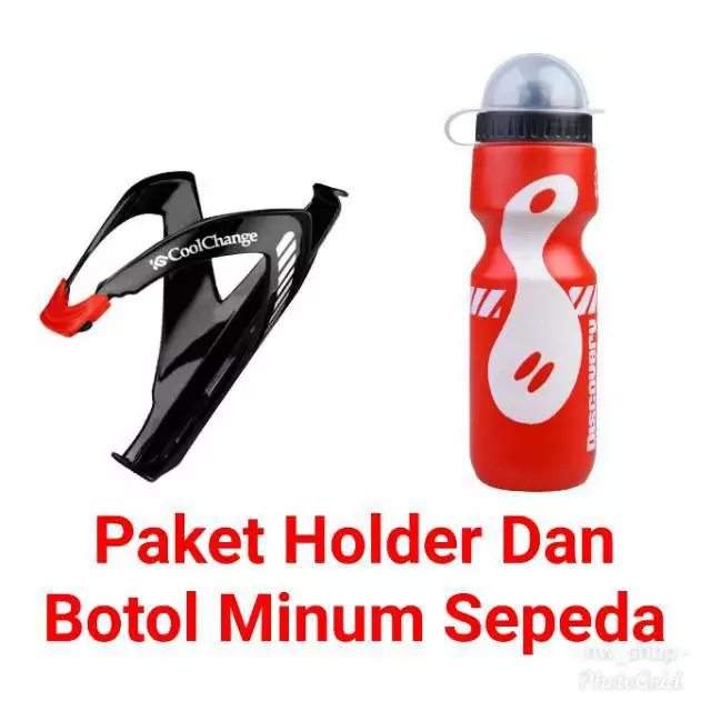 Paket Botol Minum dan Holder Sepeda Type 2