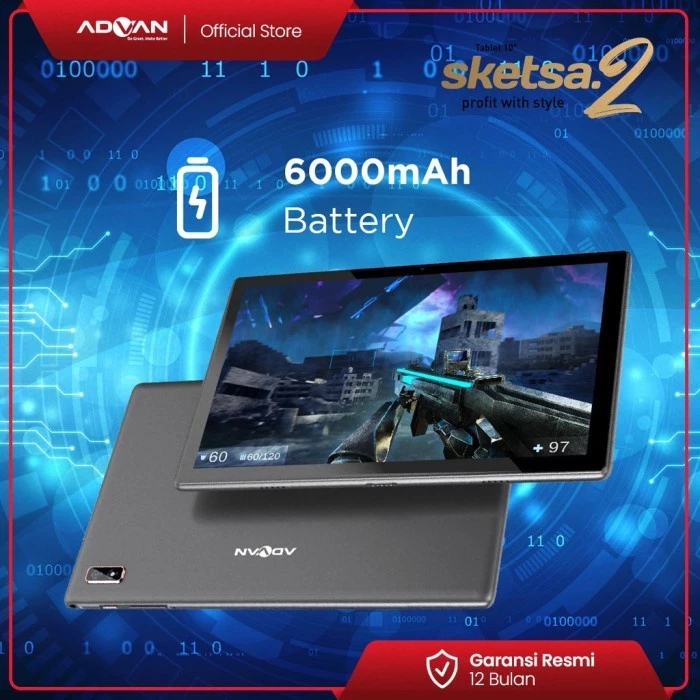 Advan Tab Sketsa 2 Ram 4/64GB Garansi Resmi Advan