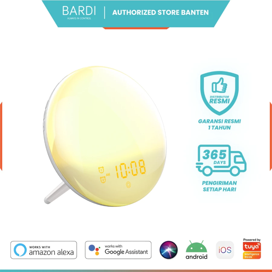 BARDI Smart Wake Up Light Clock FM Radio Compability