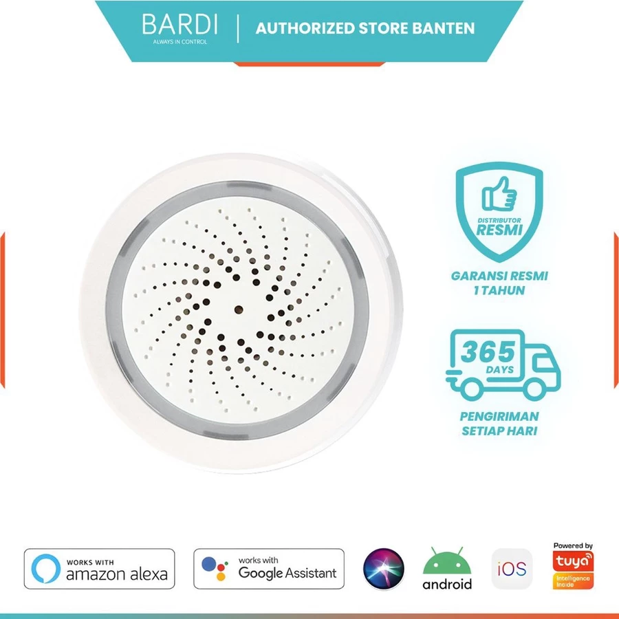BARDI Smart Siren Loud Alarm Home WiFi Android iOS Support