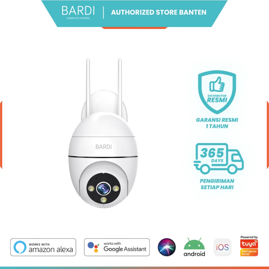 BARDI Smart IP Camera CCTV Outdoor PTZ Lite Version with Alarm Home Automation