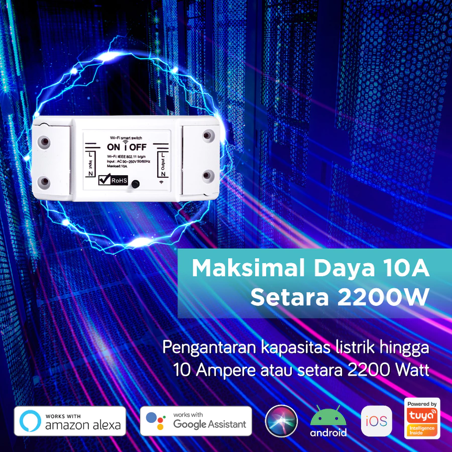 BARDI Smart Breaker ON OFF Switch Wireless IoT Home Automation