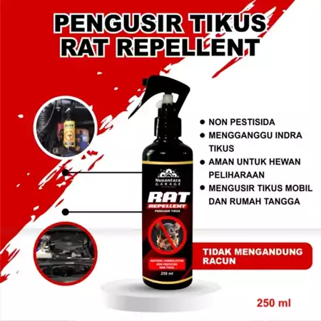 Nusantara Garage Pengusir Tikus Mobil Ampuh Rat Repellent Cairan Pembasmi Tikus di Mobil dan Rumah