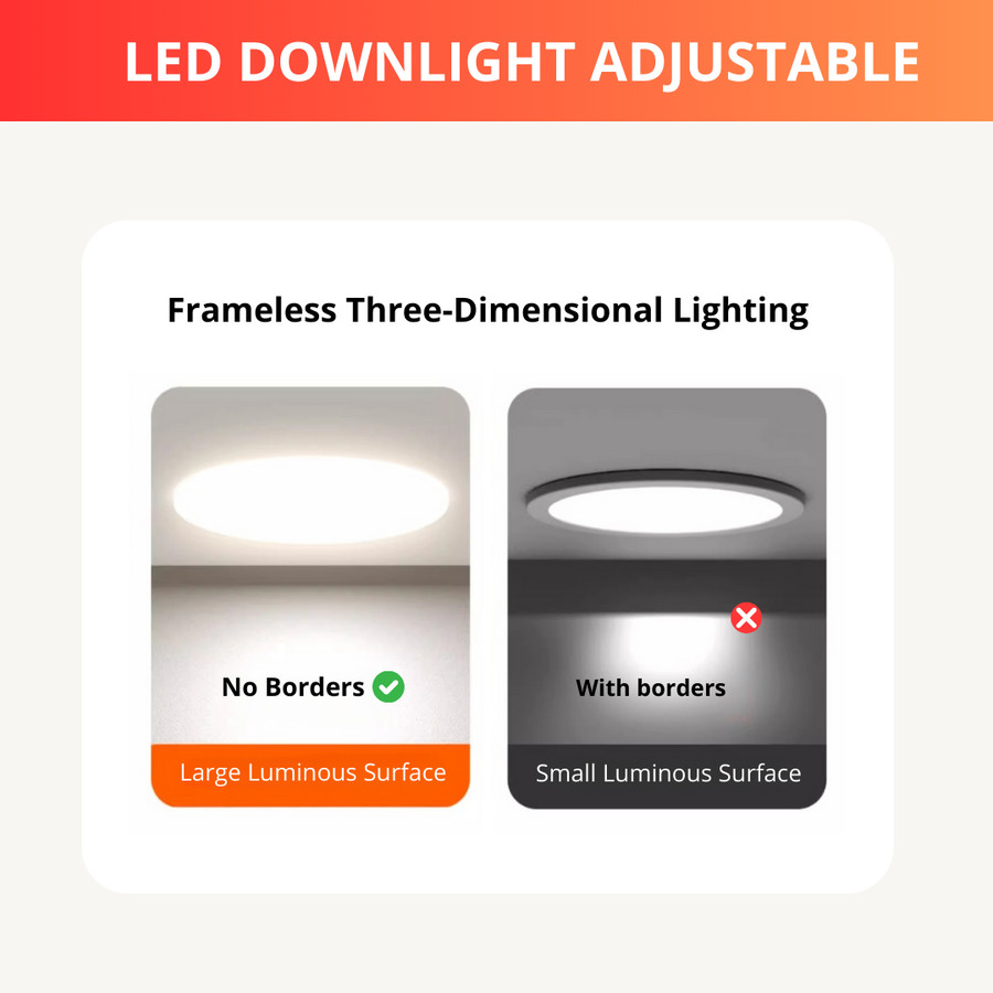 Downlight LED Adjustable | Lampu Tanam Plafon | Lampu Langit-Langit | Lampu Sorot