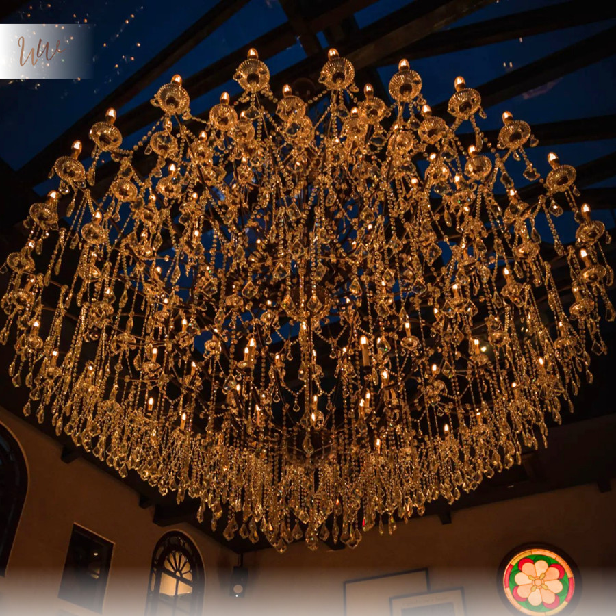 RH Rococo Iron & Crystal Chandelier by The Garden Osteria