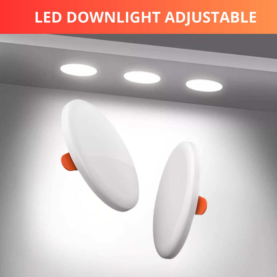 Downlight LED Adjustable | Lampu Tanam Plafon | Lampu Langit-Langit | Lampu Sorot