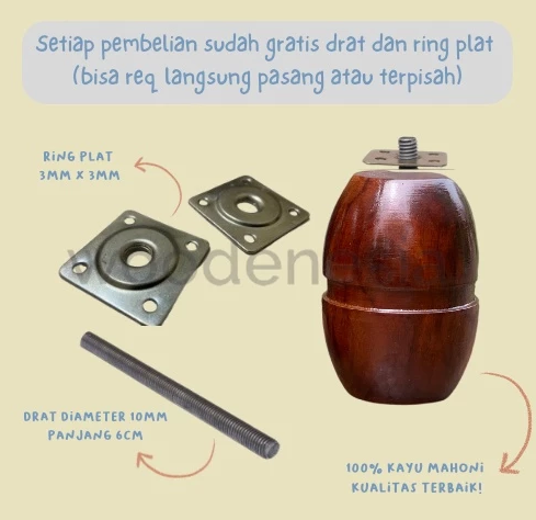 WOODENESIA Kaki springbed kursi sofa divan guci kayu