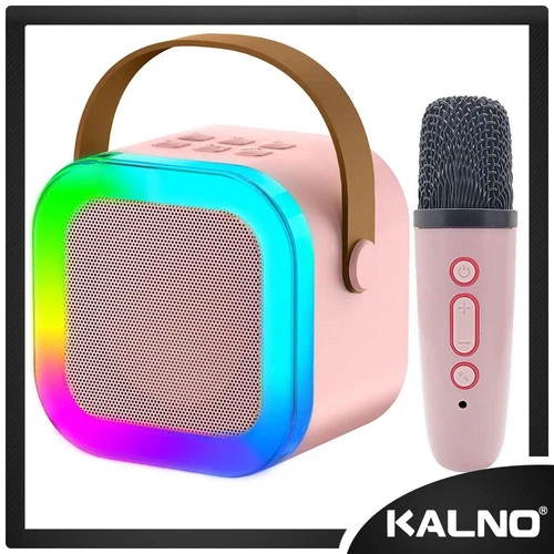 Karaoke sound system speaker bluetooth dilengkapi dengan 2 buah mic atau 1 buah mic K12 -Mini Speaker Wireless