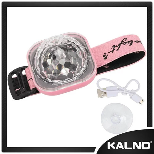 Gelang Lampu Kristal Disco USB Rechargeable 2 In 1 XKL815 - Lampu Tidur, Lampu Hias, Lampu Party