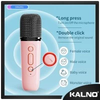 Karaoke sound system speaker bluetooth dilengkapi dengan 2 buah mic atau 1 buah mic K12 -Mini Speaker Wireless