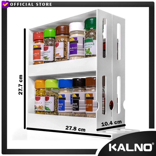 Rak Bumbu Geser 2 Lapis 2 Tingkat R033 - Rak Swivel